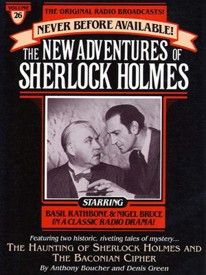cover image of The Haunting of Sherlock Holmes and Baconian Cipher